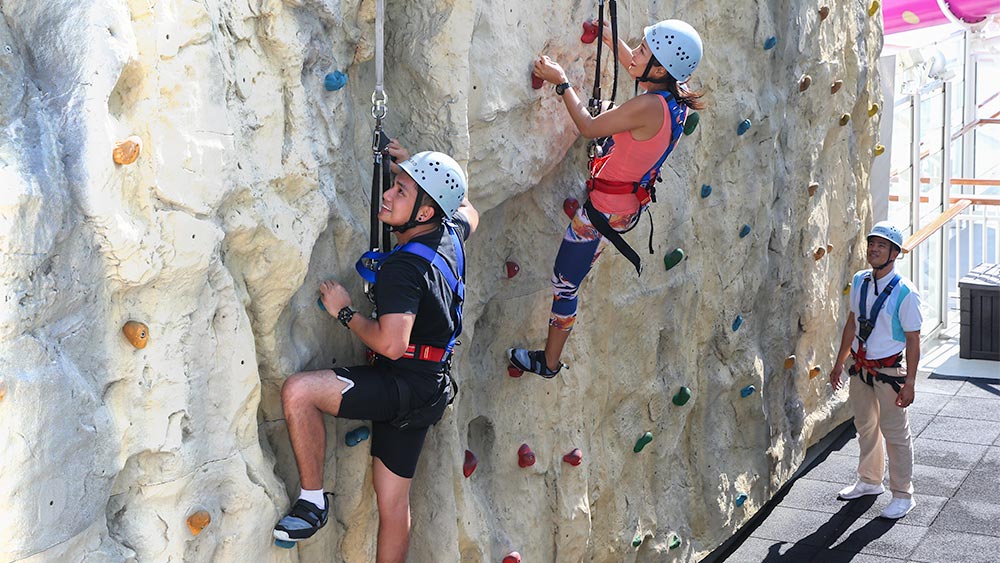 Genting Dream Cruise Rock Climbing Wall 
