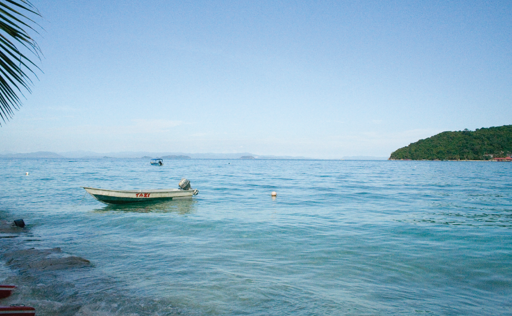 boat on the sea at perhentian island