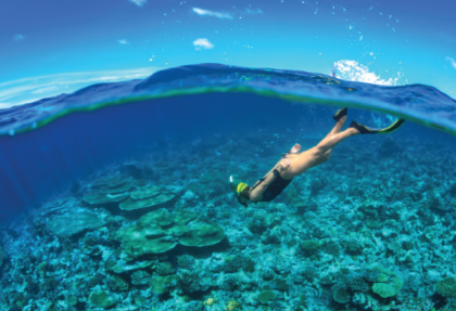 tioman island activities snorkelling blue sea
