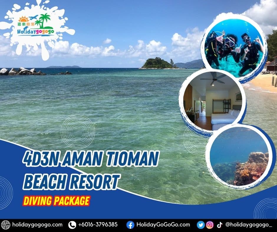 4d3n Aman Tioman Beach Resort Diving Package