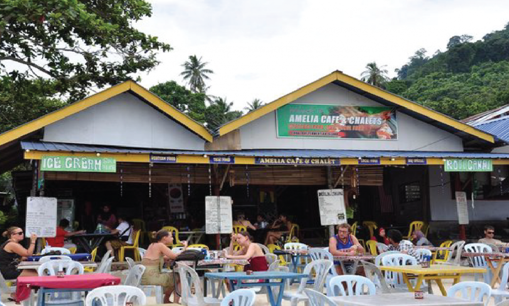 Amelia Cafe at Coral Bay, Perhentian Island