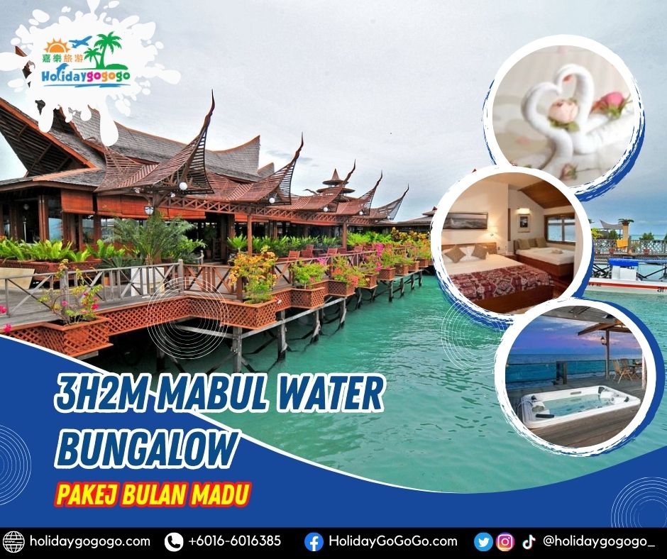 3h2m Mabul Water Bungalow Pakej Bulan Madu