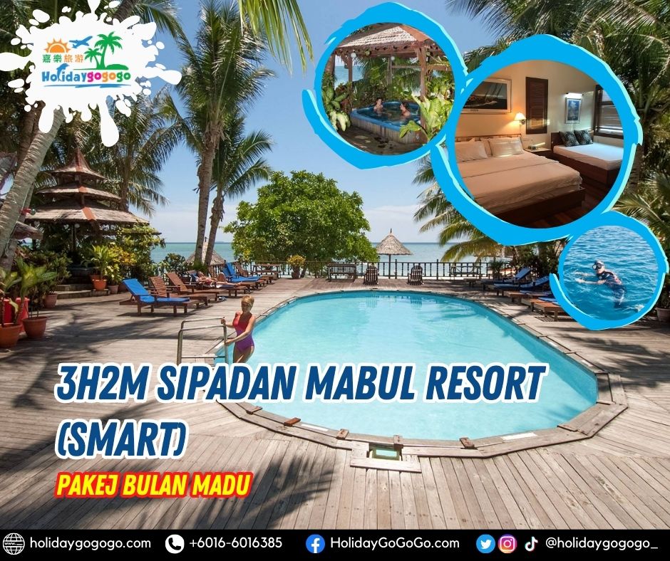 3h2m Sipadan Mabul Resort (SMART) Pakej Bulan Madu