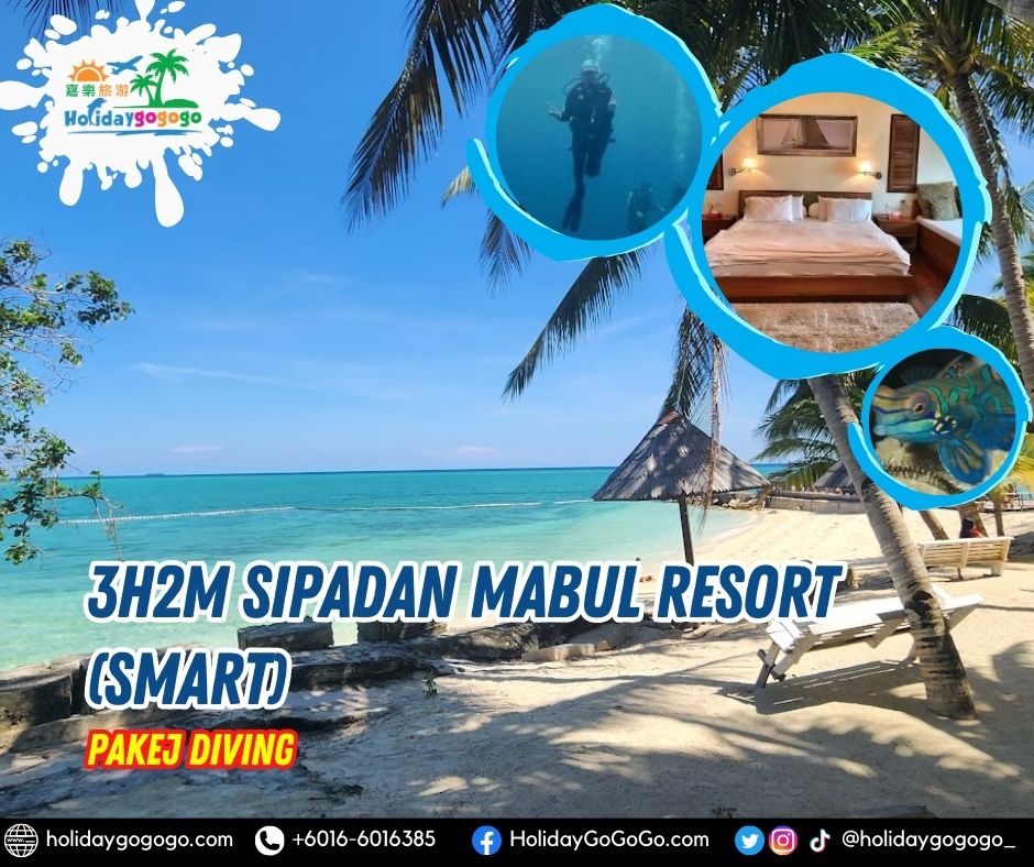 3h2m Sipadan Mabul Resort (SMART) Pakej Diving