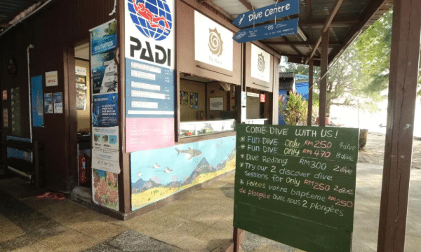 Barat Perhentian Dive centre prices perhentian island diving