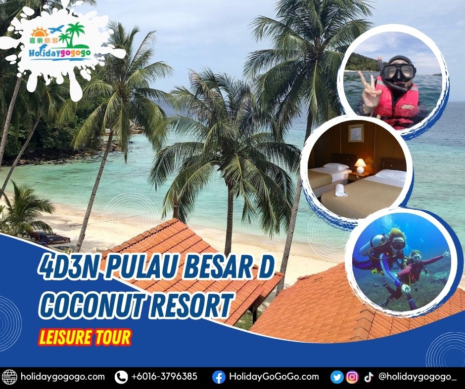 4d3n Pulau Besar D Coconut Resort Leisure Tour