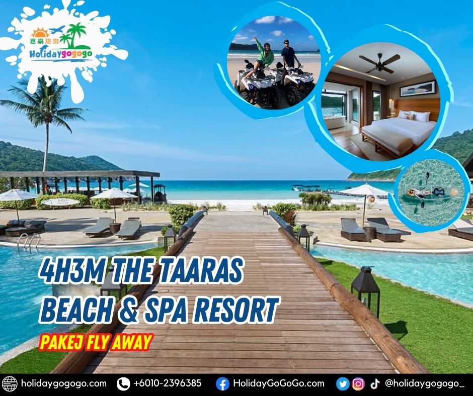 4h3m The Taaras Beach & Spa Resort Pakej Fly Away