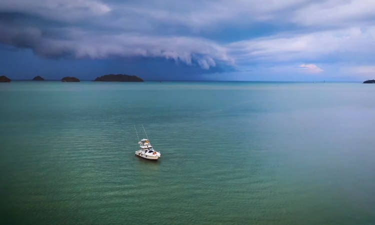 langkawi boat at sea