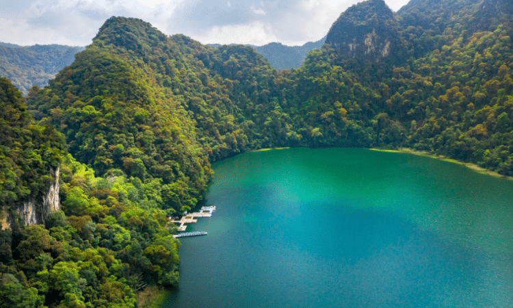 Dayang Bunting Lake Aerial view