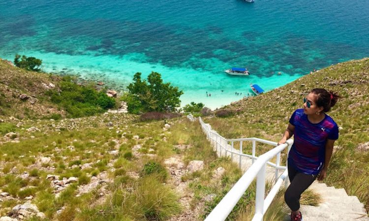 Pulau Harimau staircase climb johor mersing