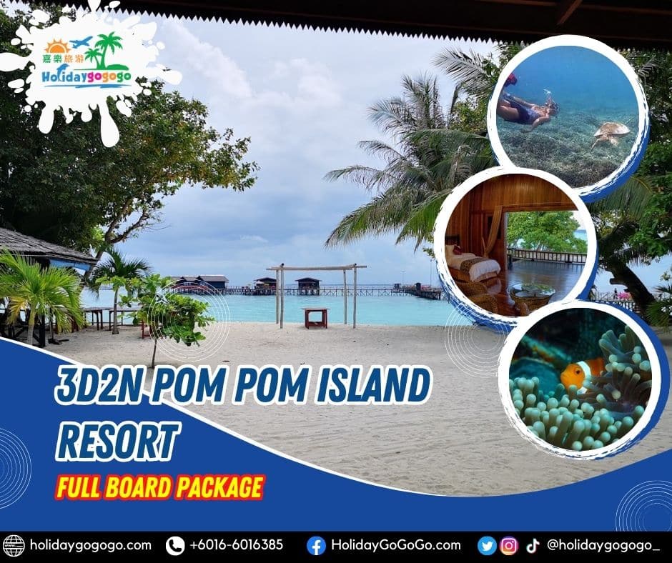 3d2n Pom Pom Island Resort Full Board Package