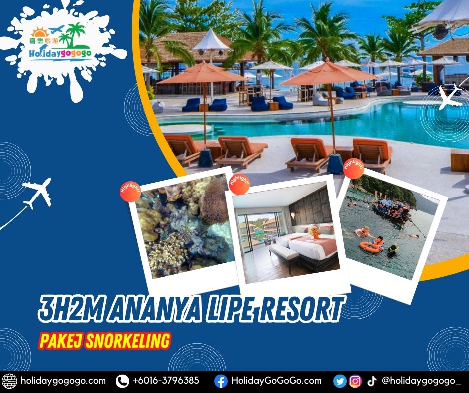 3h2m Ananya Lipe Resort Pakej Snorkeling