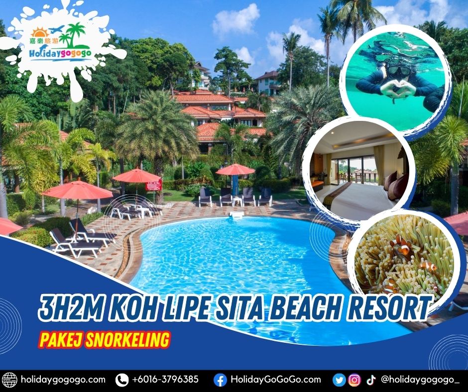 3h2m Koh Lipe Sita Beach Resort Pakej Snorkeling
