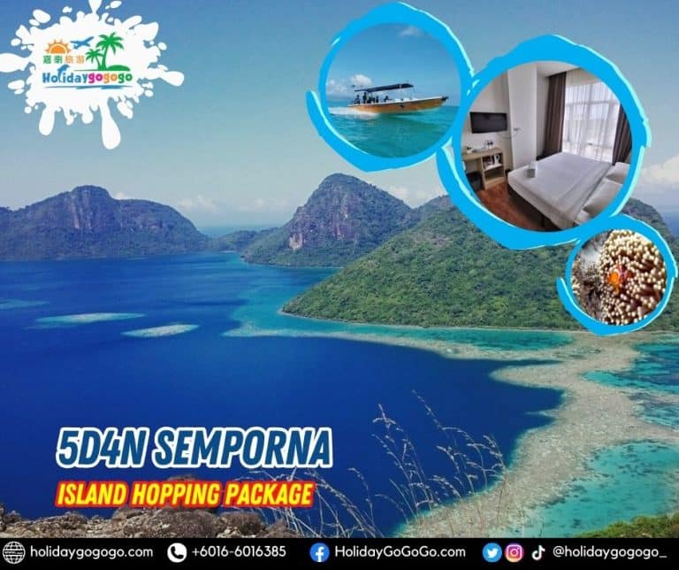 5d4n Semporna Island Hopping Package