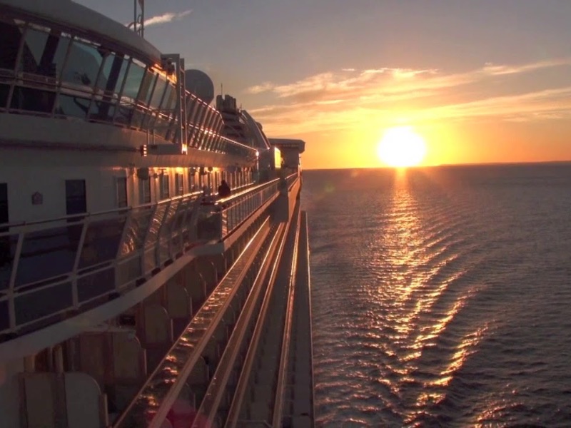 Sunrise on a cruise