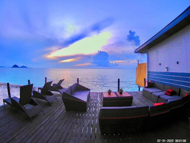 Santiri Island Resort Evening Deck