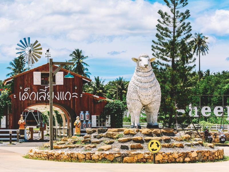 Swiss Sheep Farm Entrance