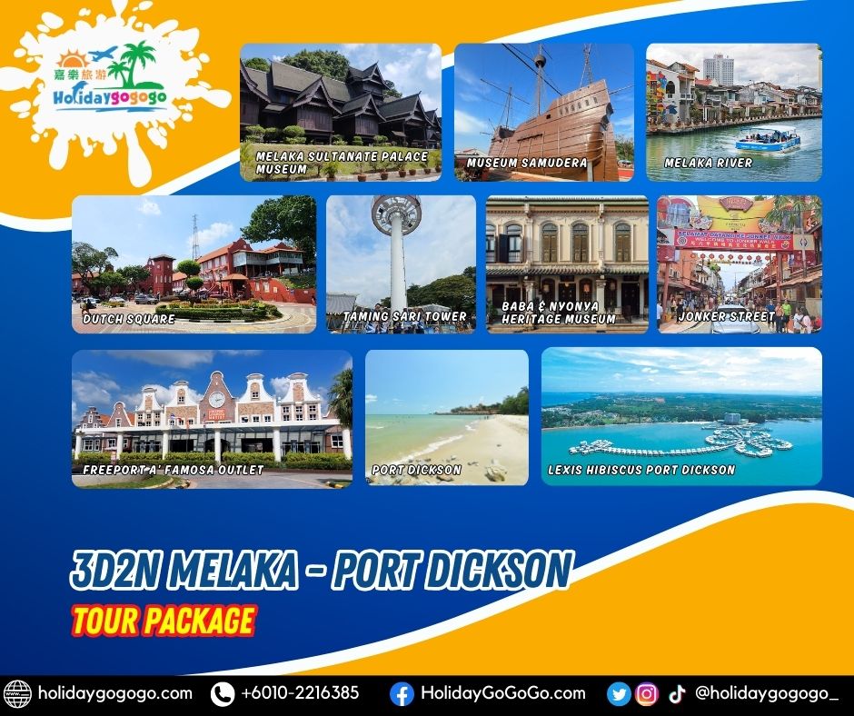3d2n Melaka - Port Dickson Tour Package