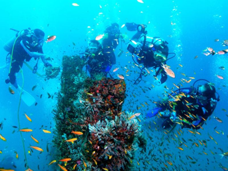 Diving at Miri-Sibuti Coral Reefs National Park