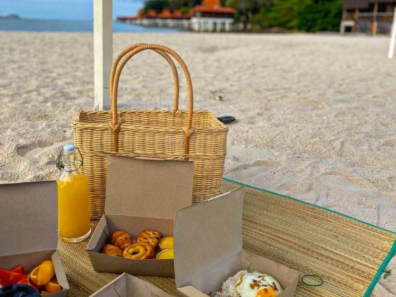 Picnic Breakfast by Beach