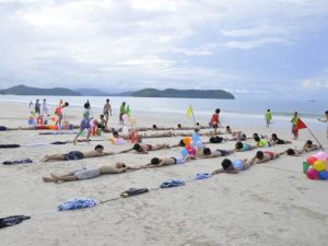 Teambuidling on the Beach