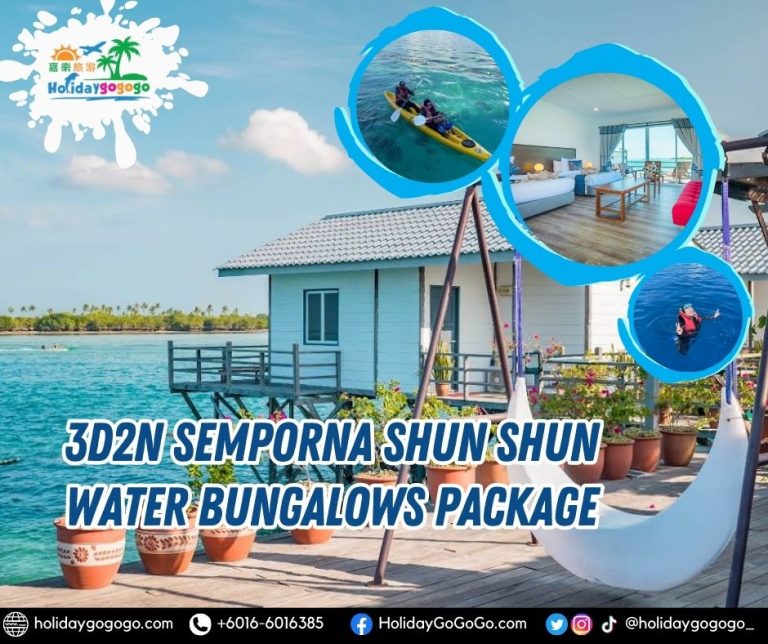 3d2n Semporna Shun Shun Water Bungalows Package