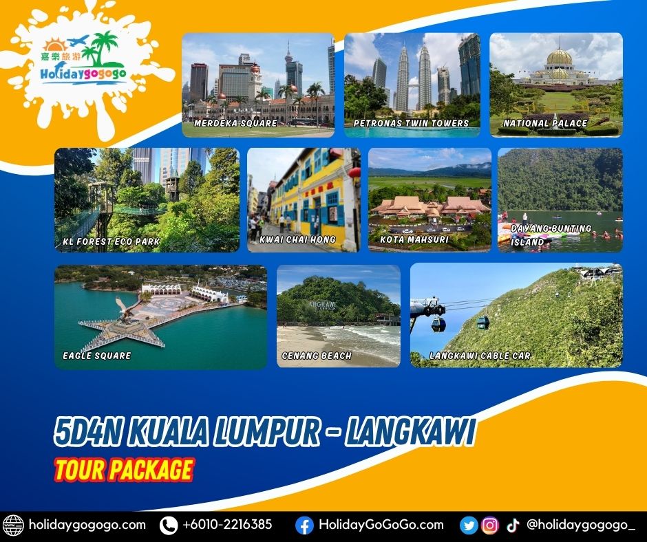 5d4n Kuala Lumpur - Langkawi Tour Package