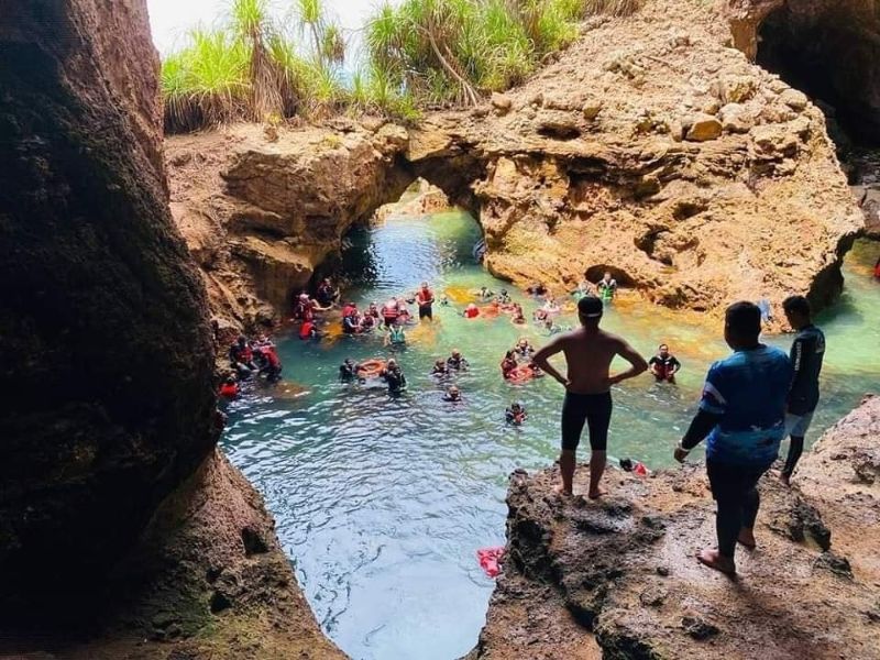 Cliff Jump at Harimau Island