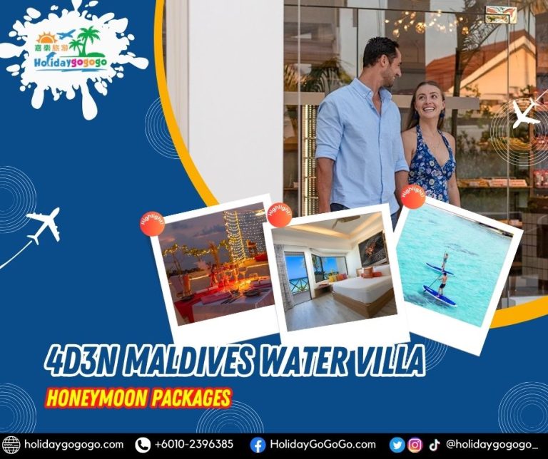4d3n Maldives Water Villa Honeymoon Package