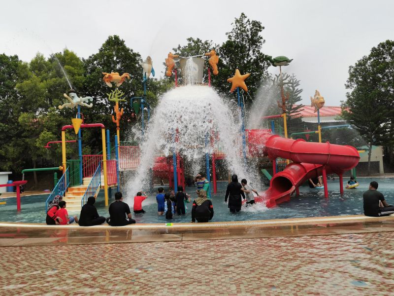 Bucket of water at Water Park