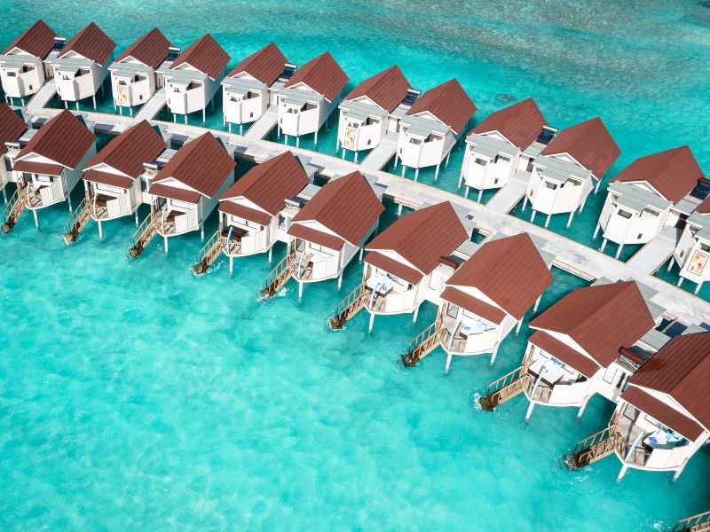 Traditional Maldivian Boat Shaped Water Villa