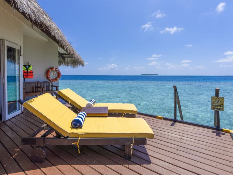 Water Bungalow with Balcony view