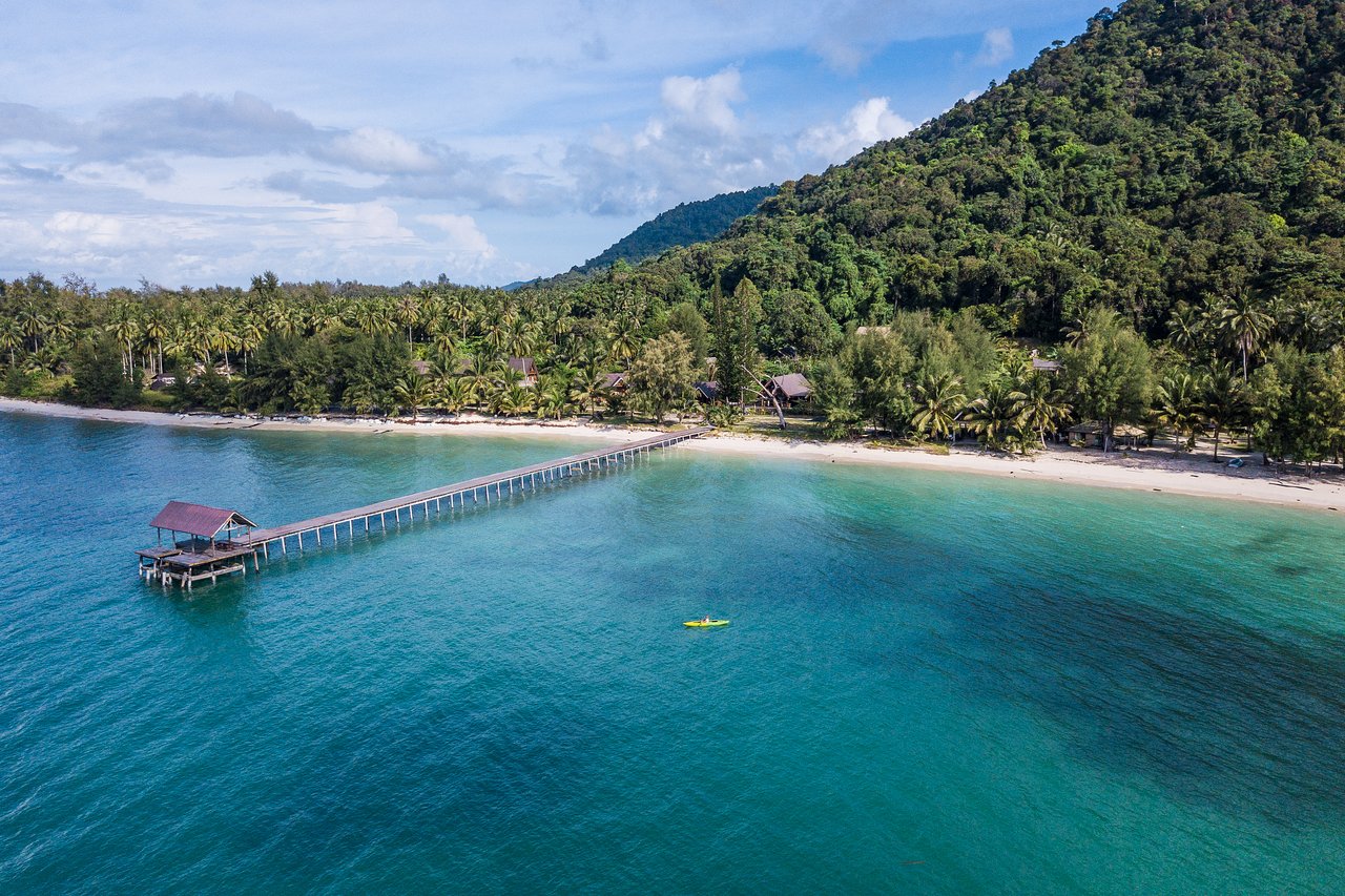 Serene beaches and clear waters make up this island paradise