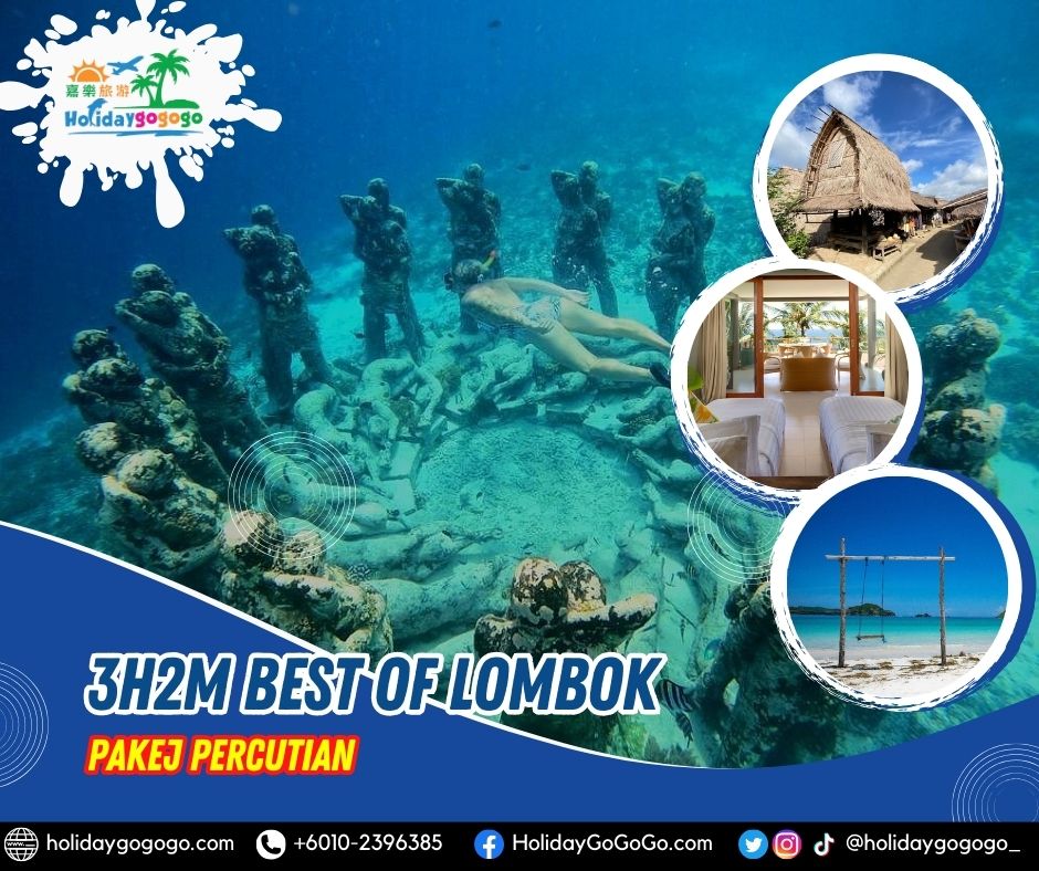 3h2m Best of Lombok Pakej Percutian