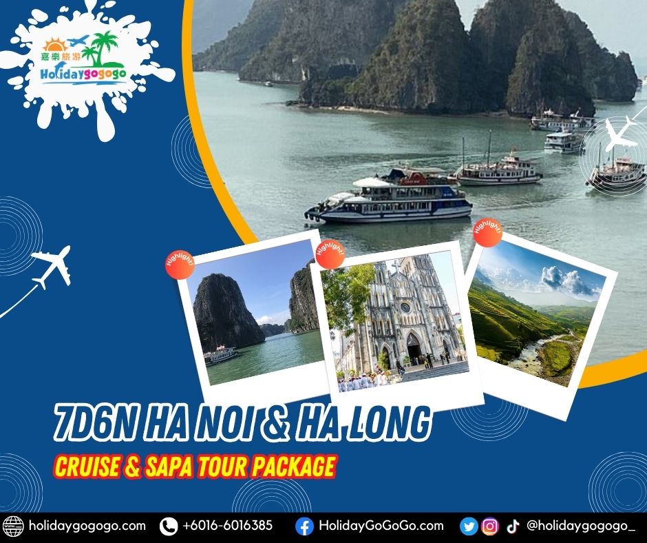 7d6n Hanoi & Ha Long Cruise & Sapa Tour Package
