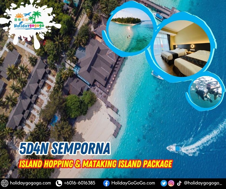 5d4n Semporna Island Hopping & Mataking Island Package