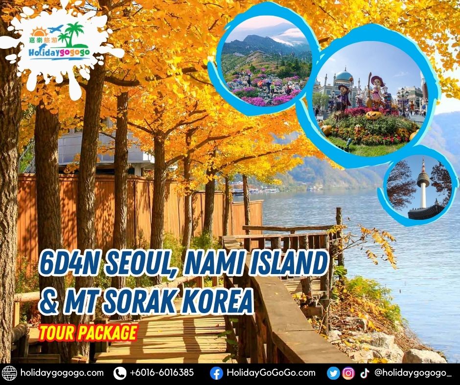 6d4n Seoul, Nami Island & Mt Sorak Korea Tour Package