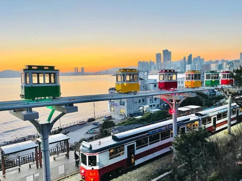 Haeundae Blue Line Park Beach Train Busan