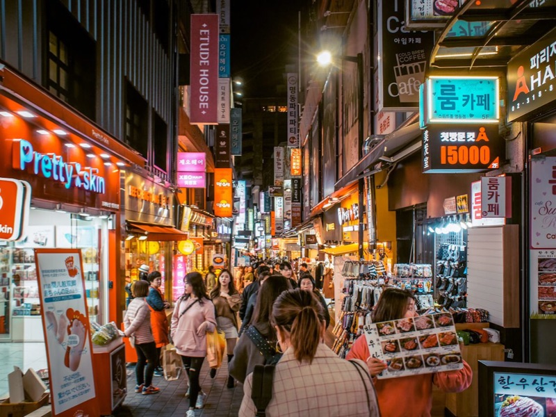 Myeongdong Shopping Street Seoul