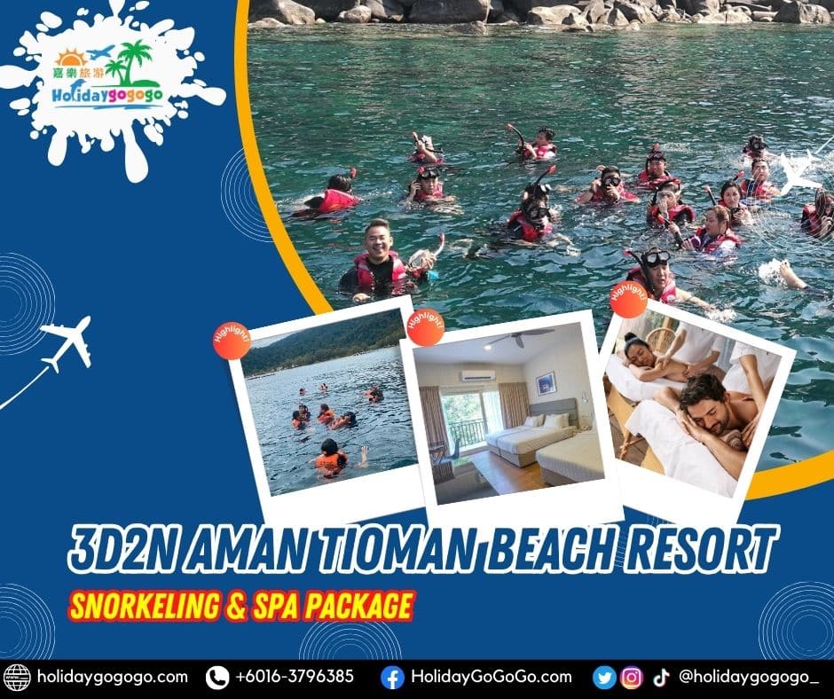 3d2n Aman Tioman Beach Resort Snorkeling & Spa Package