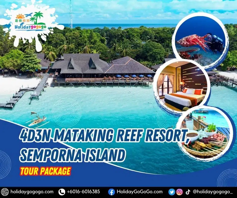 4d3n Mataking Reef Resort, Semporna Island Tour Package