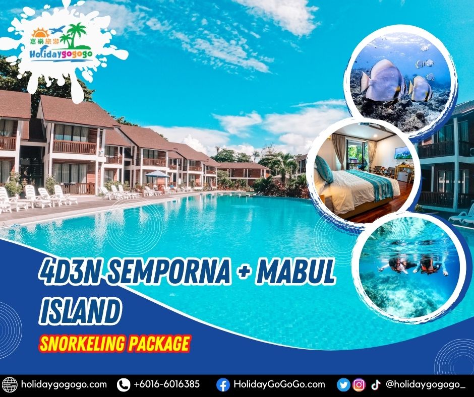 4d3n Semporna + Mabul Island Snorkeling Package