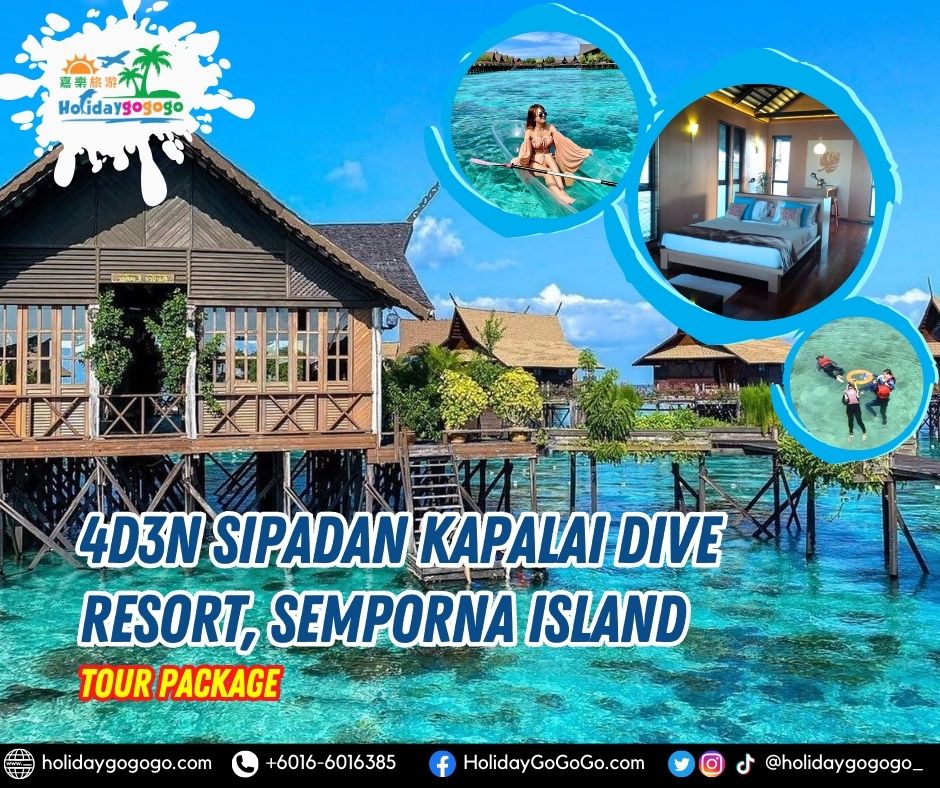 4d3n Sipadan Kapalai Dive Resort, Semporna Island Tour Package