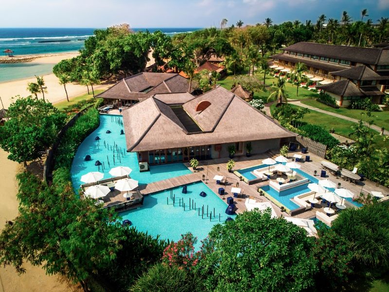 Swimming Pool View on Beach