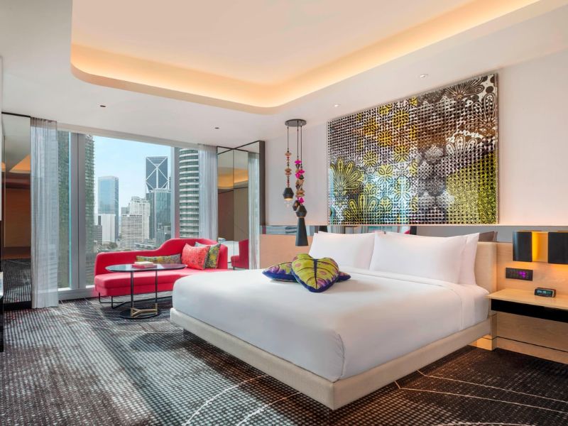 Spectacular Guest Room with Twin Tower View