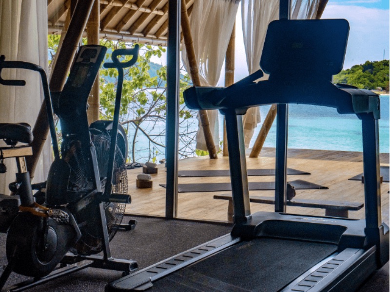 air-conditioned gym