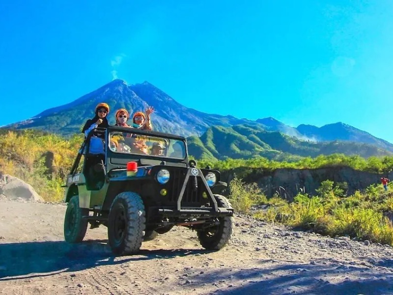 Lava Tour at Mount Merapi by jeep