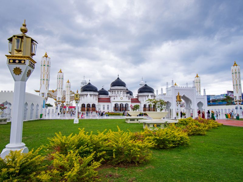 Front View of Baiturrahman Grand Mosque