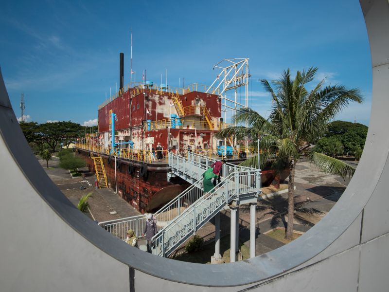 Full View PLTD Apung Ship Site
