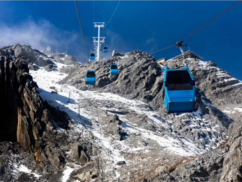 Jade dragon snow mountain cable car